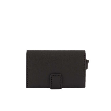 Porta Carte Credito Doppio Black Square Piquadro Nero