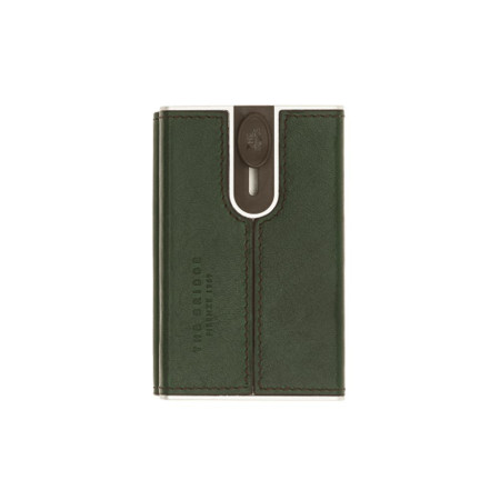 Porta Carte Credito Doppio The Bridge Verde  Valigeria.it