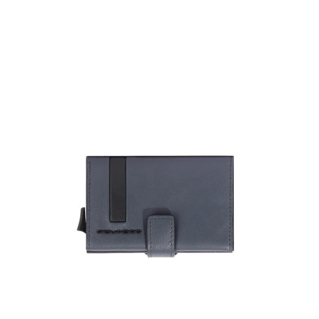 Porta Carte Credito Metal Case Piquadro Nero  Valigeria.it