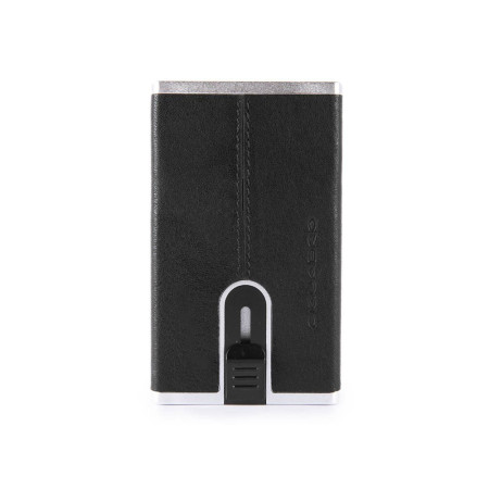 Porta Carte Credito Piquadro Black Square PP4825B3R  Valigeria.it