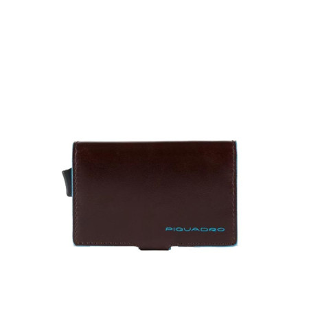 Porta Carte Credito Piquadro Blue Square Mogano