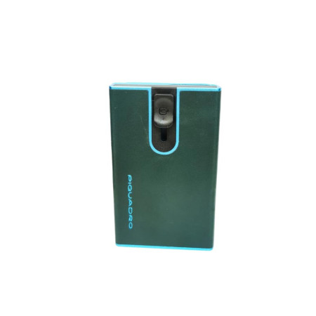 Porta carte di credito doppio Blue Square Piquadro PP4891B2BLR-Verde Valigeria-it 
