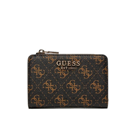 Porta carte di credito Laurel Slg Guess SWQE8500156-Brown Logo Valigeria-it 