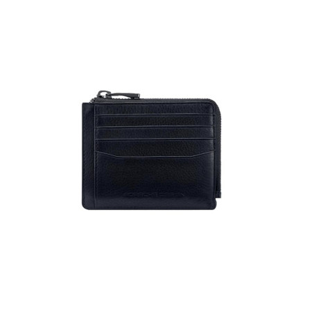 Porta carte di credito piatto con zip Porsche Design Black