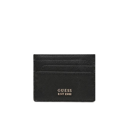 Porta Carte di Credito Piatto Laurel Guess Black  Valigeria.it
