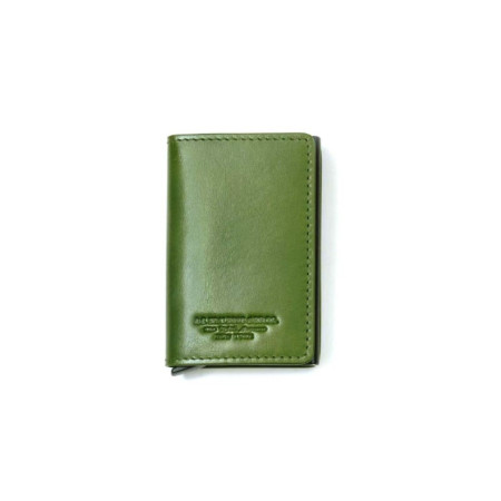 Porta Carte di Credito Slide Spalding&Bros Verde  Valigeria.it