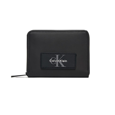 Porta carte di credito zip round Calvin Klein Nero