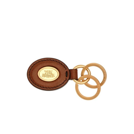 Porta Chiavi Anello+Logo The Bridge MarroneOro  Valigeria.it