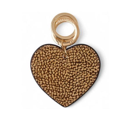 Porta chiavi ciondolo cuore Borbonese Op Naturale
