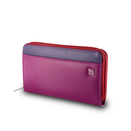 Portafoglio Donna Orizzontale Grande | Dudubags Mauritius Colorful | 534276-Fuxia