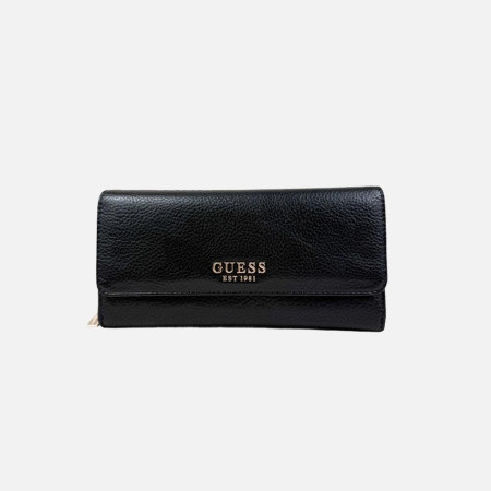 Portafoglio donna con patta grande Guess Brooke Black