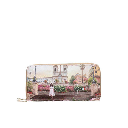 Portafoglio Donna Doppia Zip Medio YesBag YNot Floral  Valigeria.it