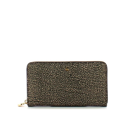 Portafoglio Donna Grande Ecosostenibile Borbonese Op NaturaleNero  Valigeria.it