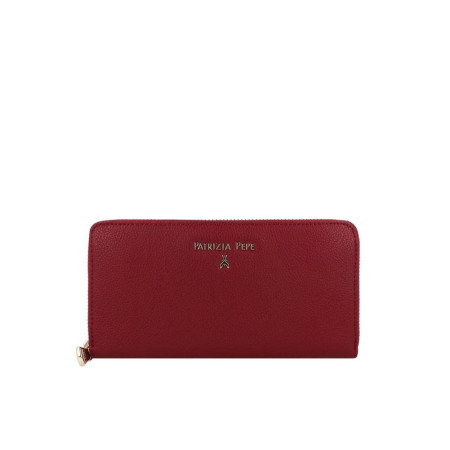 Portafoglio donna grande Patrizia Pepe CQ4879L001R845 Clash Red Valigeria-it