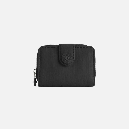 Portafoglio donna cerniera e patta Kipling New Money True Black