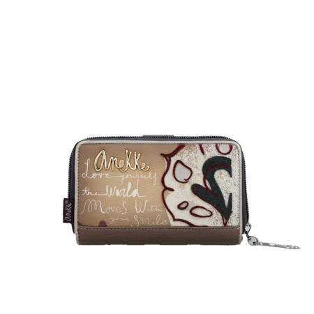 Portafoglio donna cernia con patta medio Anekke Manifesto Multicolor