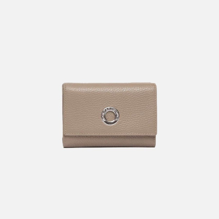 Portafoglio donna orizzontale con patta medio Mandarina Duck Mellow Warm Taupe