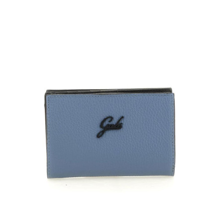 Portafoglio donna cerniera con patta piccolo Bull black Gabs Gmoney Ardesia