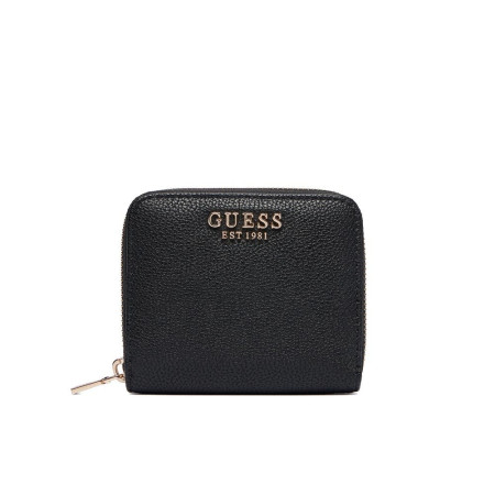 Portafoglio donna cerniera semplice piccolo Guess Gregoria Black