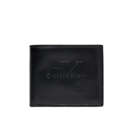 Portafoglio uomo orizzontale con patta Calvin Klein Black