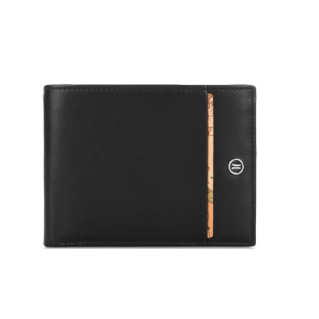 Portafoglio Uomo Orizzontale in Pelle Alviero Martini Nero