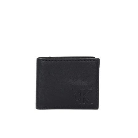 Portafoglio uomo orizzontale semplice Calvin Klein Black