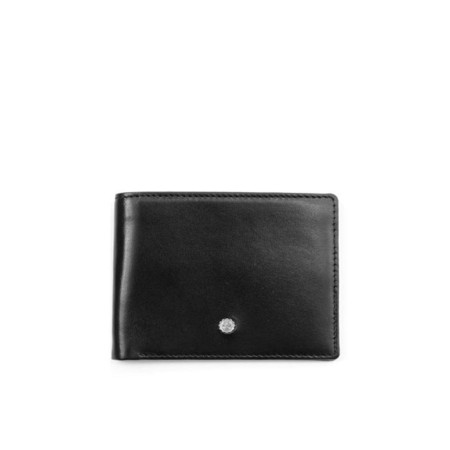 Portafoglio Uomo Semplice Spalding & Bros Nero  Valigeria.it