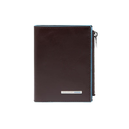 Portafoglio uomo verticale Blue Square Piquadro PU6560B2-Mogano Valigeria-it