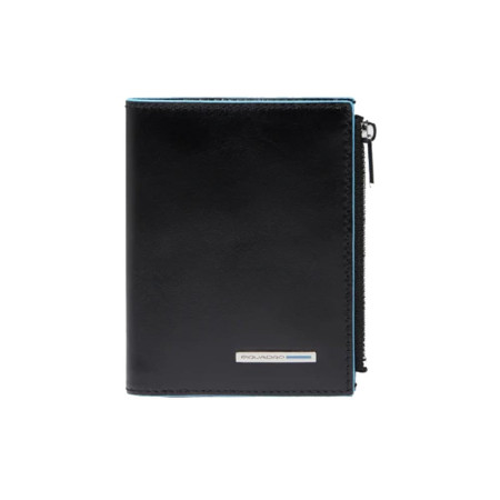 Portafoglio uomo verticale Blue Square Piquadro PU6560B2-Nero Valigeria-it