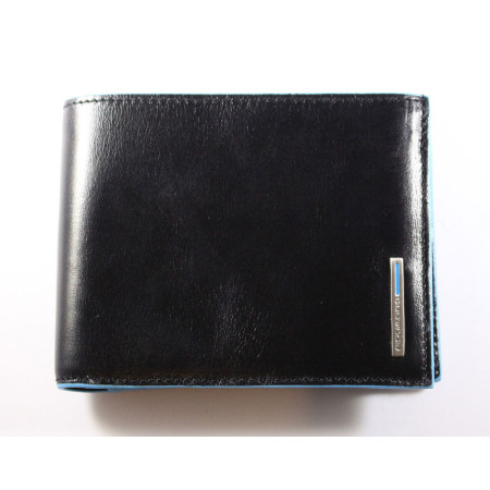 Portafoglio Uomo Piquadro | con portamonete | Linea Blue Square | PU1240B2-nero