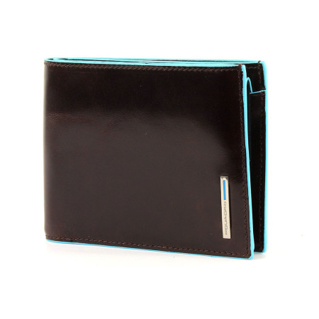 Portafoglio Uomo Piquadro | con portamonete | Linea Blue Square | PU1240B2-mogano