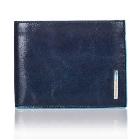 Portafoglio Uomo con portamonete | Piquadro Blue Square | PU1392B2-Blu2