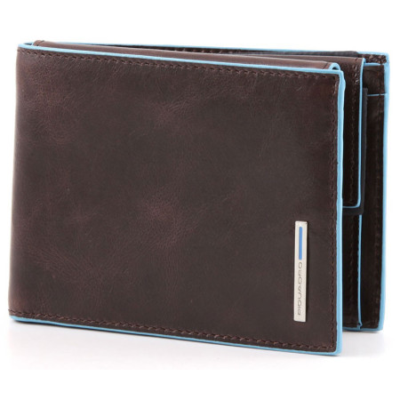 Portafoglio Uomo con portamonete | Piquadro Blue Square | PU1392B2-Mogano