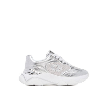 Scarpa donna sneakers bassa Guess Morriz Silver
