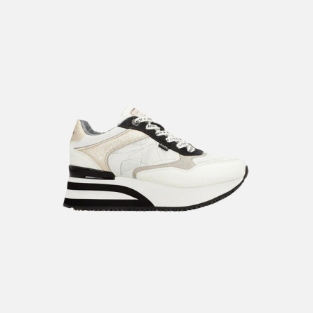 Scarpa donna sneakers con zeppa Anekke Bianco