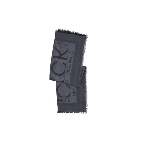 Sciarpa Uomo Jacquard Monogram Calvin Klein Black  Valigeria.it