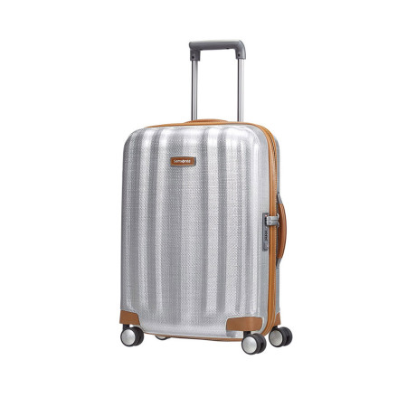 Trolley Cabina 55 Cm 4 Ruote | Samsonite Lite-Cube Dlx | 82V002-Aluminium