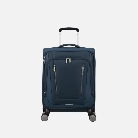 Trolley morbido 55cm 4 ruote cabina American Tourister Wanderlite Dark Navy