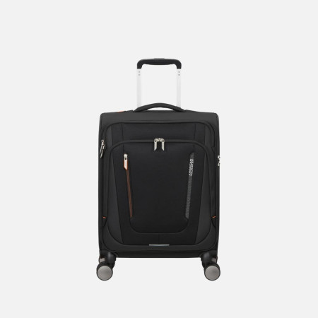 Trolley morbido 55cm 4 ruote cabina American Tourister Wanderlite Shadow Black