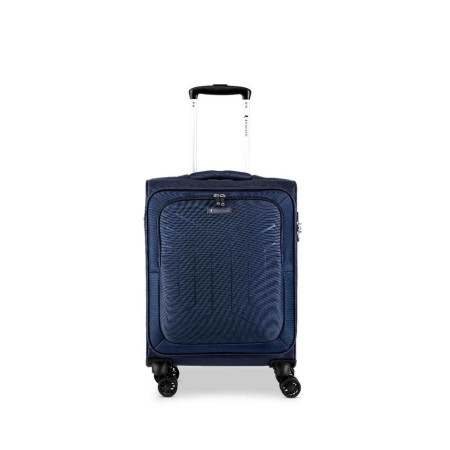 Trolley morbido 55cm 4 ruote cabina espandibile Roncato Ciak Hexa Soft Blu Navy