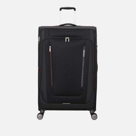 Trolley morbido 79cm 4 ruote grande espandibile American Tourister Wanderlite Shadow Black