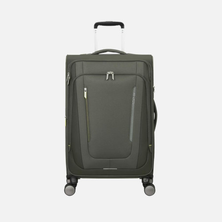 Trolley morbido 68cm 4 ruote medio espandibile American Tourister Wanderlite Dark Khaki