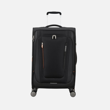 Trolley morbido 68cm 4 ruote medio espandibile American Tourister Wanderlite Shadow Black