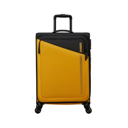 Trolley morbido medio Daring Dash American Tourister MF7002-Black Yellow Valigeria-it