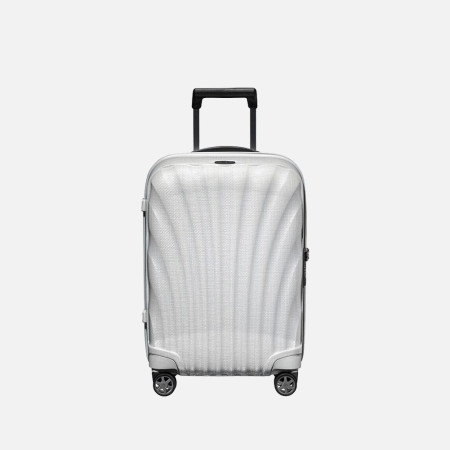 Trolley rigido 55cm 4 ruote cabina Samsonite C-Lite Off White