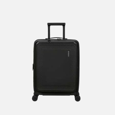 Trolley rigido 55cm 4 ruote cabina front pocket American Tourister Dashpop True Black