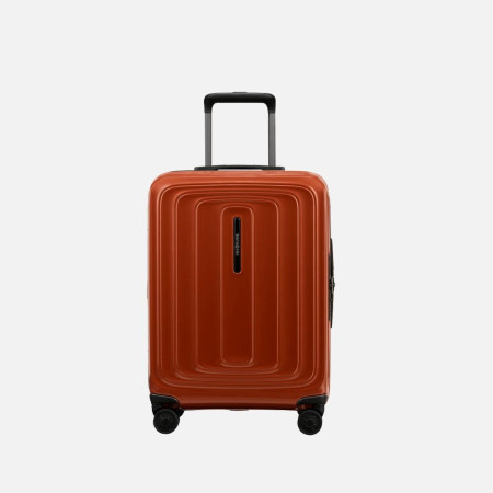 Trolley rigido 55cm 4 ruote cabina espandibile Samsonite 2wander Metallic Terracotta
