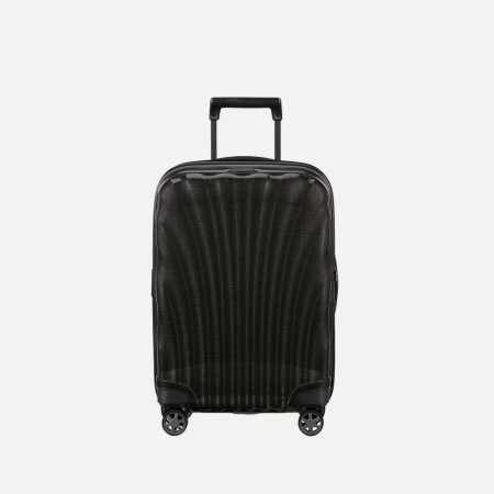 Trolley rigido 55cm 4 ruote cabina espandibile Samsonite C-Lite Black
