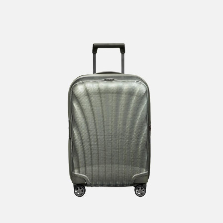 Trolley rigido 55cm 4 ruote cabina espandibile Samsonite C-Lite Metallic Green