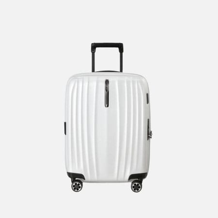 Trolley rigido 55cm 4 ruote cabina espandibile Samsonite Nexis Cotton White